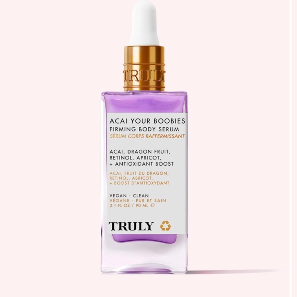 Truly Purple Skincare Serum with White Dropper